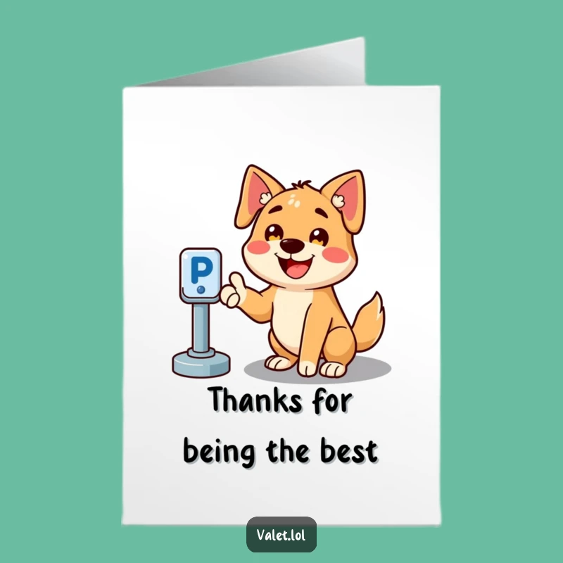 Hilarious Free Printable Thank You Card: Dog Gratefully Guides You to the Perfect Spot