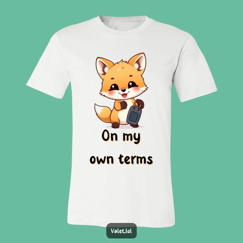Funny Fox Cub Keys T-Shirt: Cute Cub's Hilarious Car Key Tee