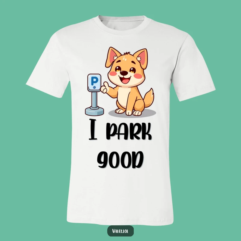 Funny Parking Dog T-Shirt: Cheerful Canine Welcoming You to Parking Spots, Great Humorous Gift!